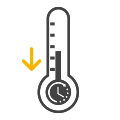  77℉ ~ 59℉≤60min<br>(25℃~15 ℃)