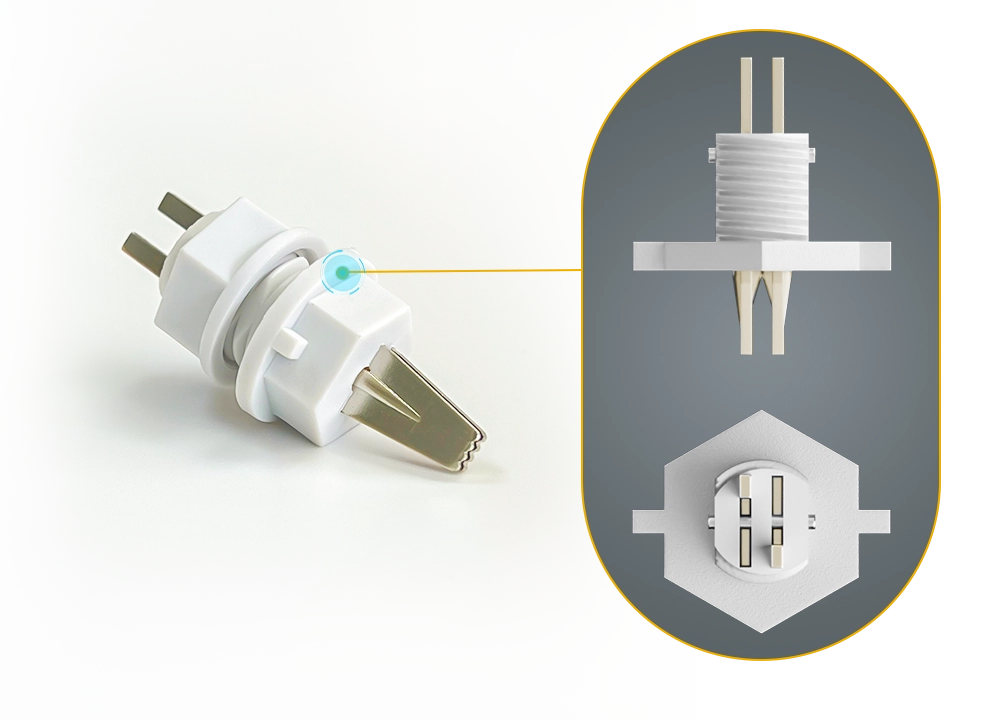 NEWARE probe Multiple-point contact design optimizes the probe`s contact efficiency, while the high-quality coating ensures excellent conductivity