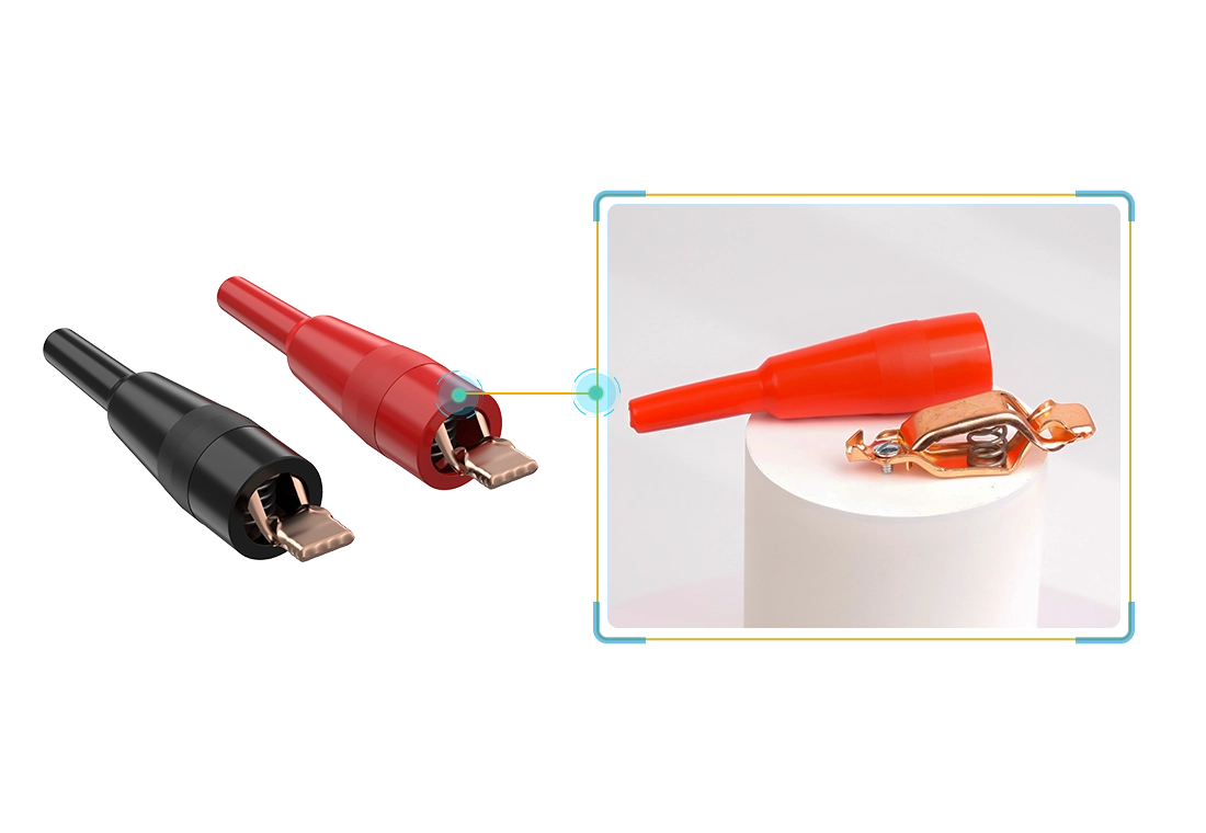 NEWARE-A707-BU-27C alligator clip is made of high-quality copper material, featuring thickened conductive metal to ensure excellent conductivity